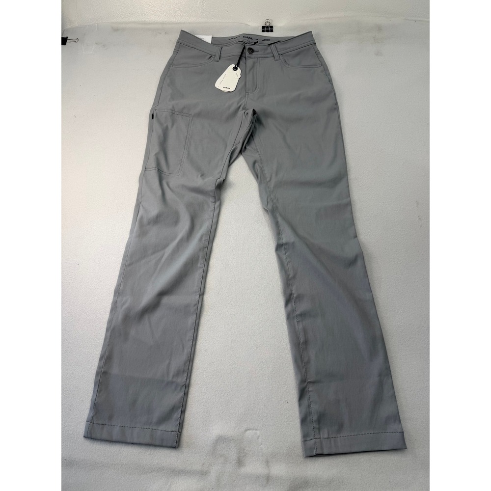 Prana Stretch Zion Halle Pant Womens 6 32 Sterling Gray Mid Rise Hiking 2080131